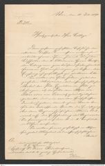 Nachlass Franz Steindachner, Brief von der Kais. Akademie der Wissenschaften, Sekretär der mathem.- naturwiss. Classe an Franz Steindachner (10.07.1891), Inv.Nr. 4.05, Seite 1